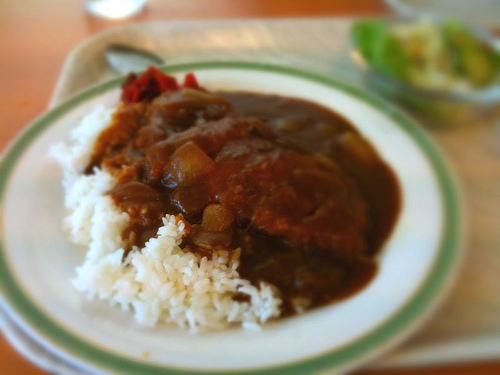 輪厚PAのカツカレー