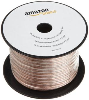 Amazonベーシック 16ゲージ スピーカーケーブル 約30メートル