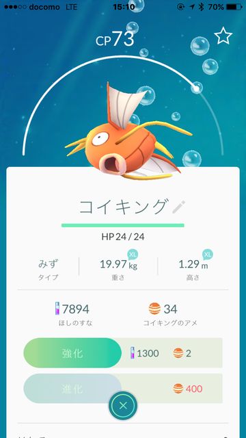 コイキング、XL/XL