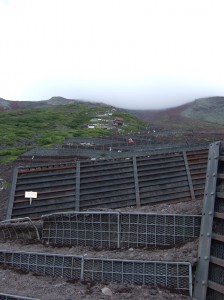 富士山7合目付近の景色